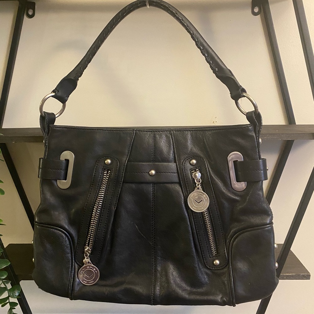 Via spiga handbag purse black leather